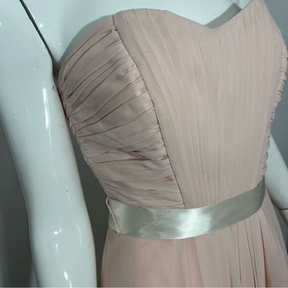 Bill Levkoff Strapless Blush Pink Strapless Formal Dress -- 0 - Picture 4 of 9